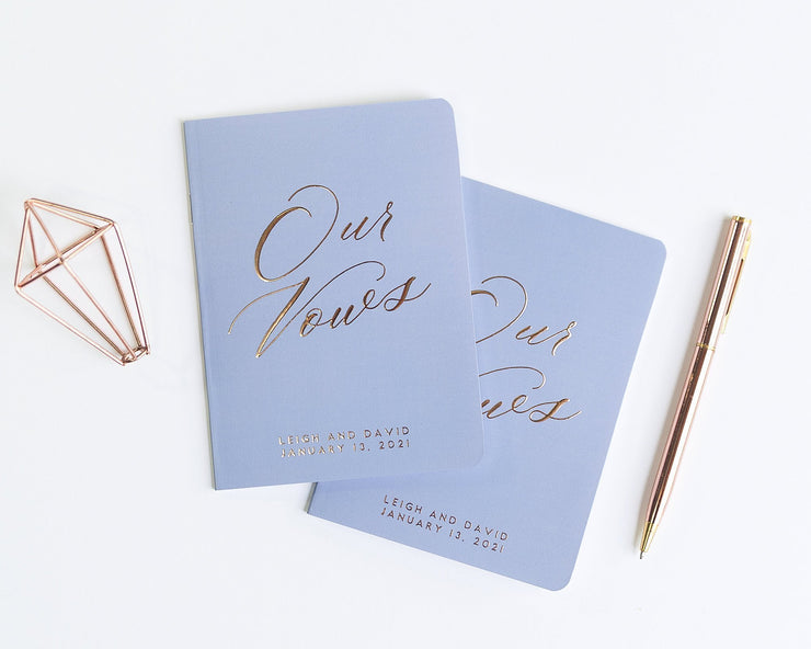 Wedding Vow Books, Custom Vow Booklets #009 by Starboard Press