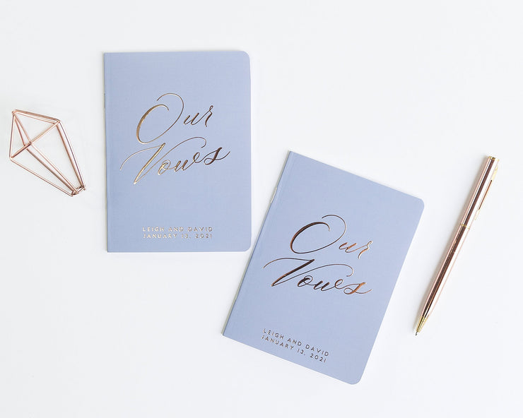 Wedding Vow Books, Custom Vow Booklets #009 by Starboard Press