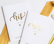 Wedding Vow Books, Custom Vow Booklets #010 by Starboard Press