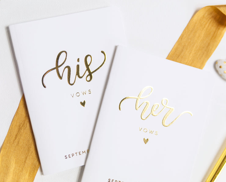 Wedding Vow Books, Custom Vow Booklets #010 by Starboard Press