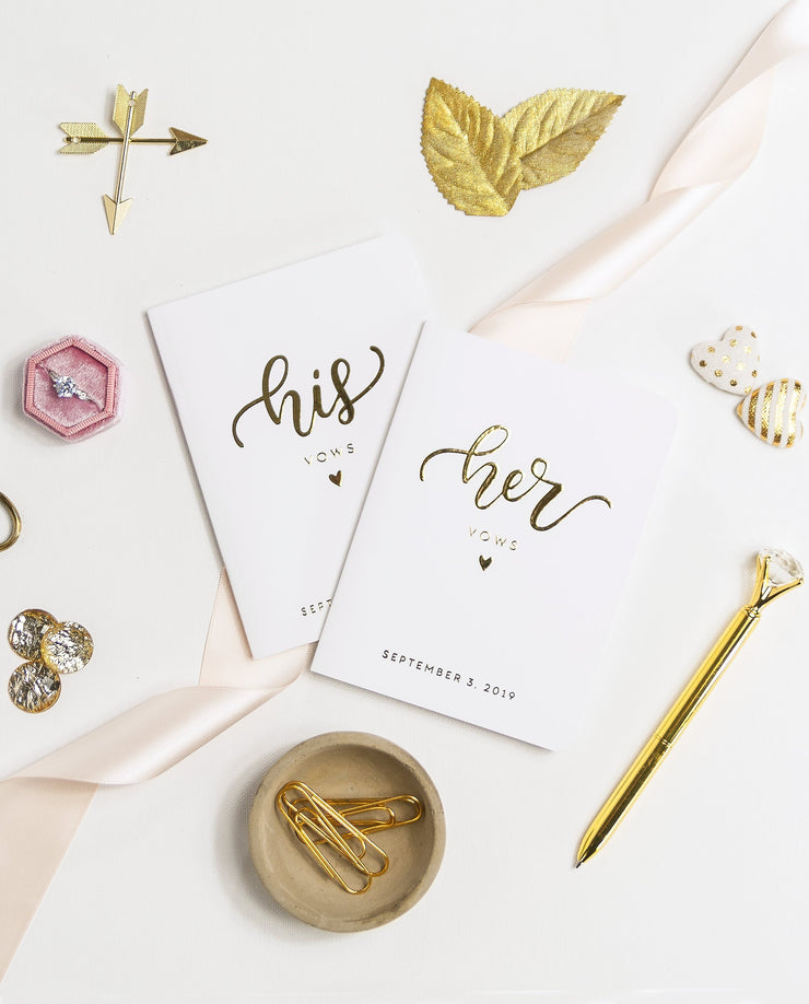 Wedding Vow Books, Custom Vow Booklets #010 by Starboard Press