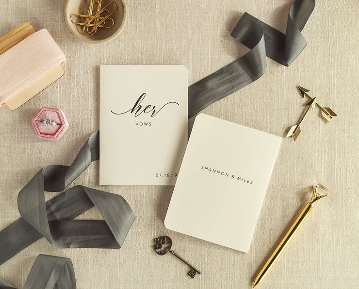 Wedding Vow Books, Custom Vow Booklets #011 by Starboard Press