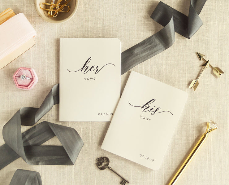 Wedding Vow Books, Custom Vow Booklets #011 by Starboard Press