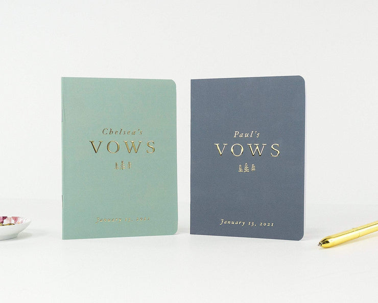 Wedding Vow Books, Custom Vow Booklets #013 by Starboard Press