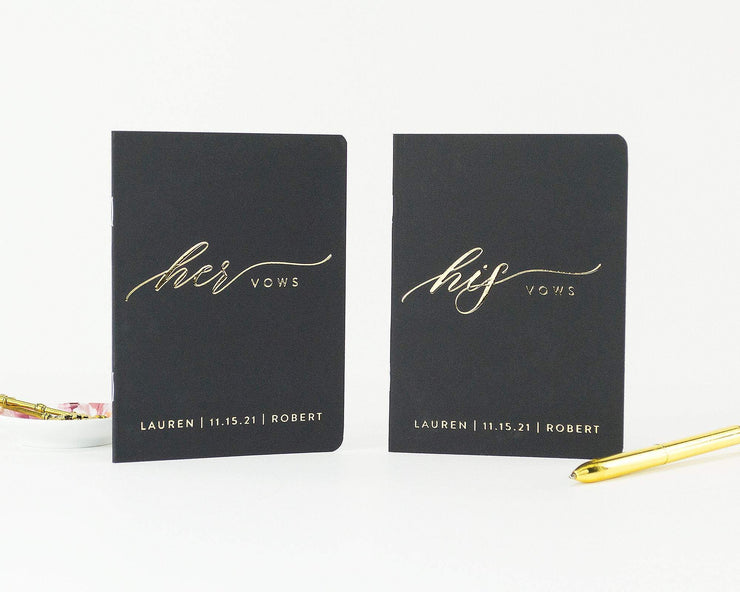 Wedding Vow Books, Custom Vow Booklets #014 by Starboard Press