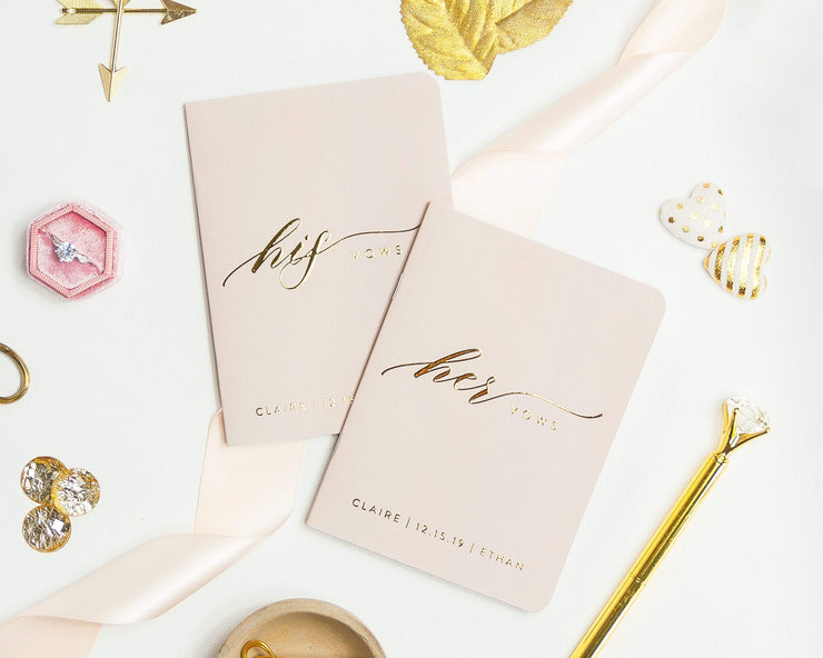 Wedding Vow Books, Custom Vow Booklets #015 by Starboard Press