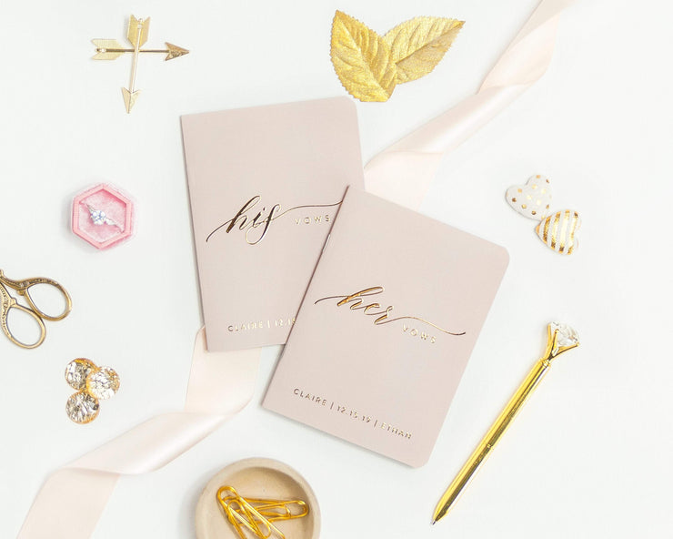Wedding Vow Books, Custom Vow Booklets #015 by Starboard Press