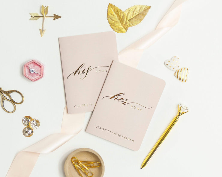 Wedding Vow Books, Custom Vow Booklets #015 by Starboard Press