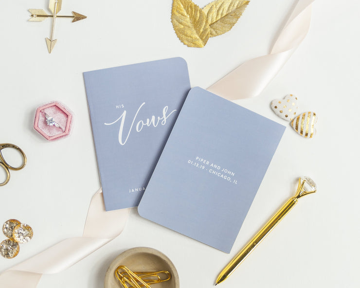 Wedding Vow Books, Custom Vow Booklets #016 by Starboard Press