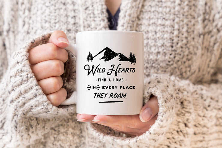 Wild Hearts Mug for Camping and Travel Enthusiast #006 by Starboard Press - Starboard Press